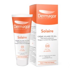 ضد آفتاب بی‌رنگ +SPF50 پوست نرمال تا خشک درماگور