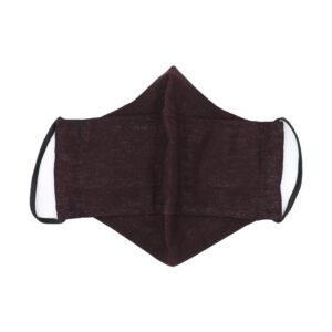 ماسک پارچه ای فیلتر دار کتان کج راه مشکی سپر