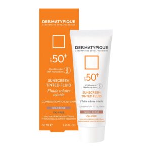 ضد آفتاب رنگی فلویید پوست مختلط و چرب +SPF50 رز بژ درماتیپیک