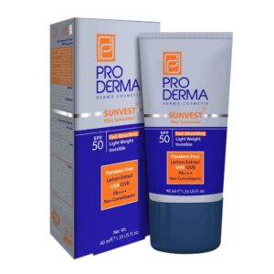 ضد آفتاب مخصوص آقایان فاقد چربی SPF50 پرودرما