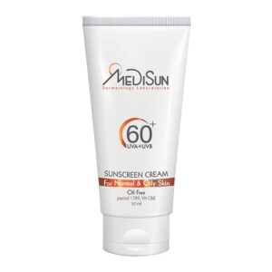 ضد آفتاب بی‌رنگ فاقد چربی SPF60 پوست معمولی و چرب مدیسان