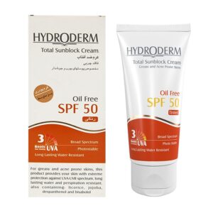 ضد آفتاب رنگی فاقد چربی SPF50 هیدرودرم